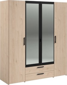Гардероб Dorm 4-door с огледало-Mauro