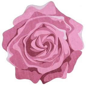 Килим Rose Duro, ⌀ 80 cm Pembe - Vitaus