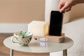 Дигитална/настолна аларма с безжично зарядно Retro LED Night Light – Karlsson