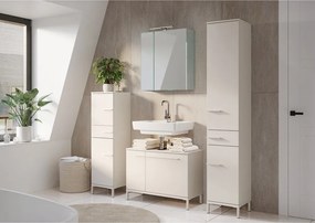 Кремав матов шкаф за мивка 80x59 cm Laurino – Germania