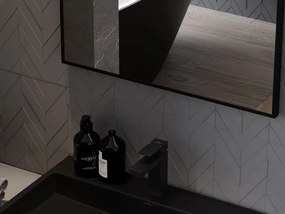 Mexen Loft правоъгълно огледало за баня 50 x 40 см, черна рамка - 9852-050-040-000-70