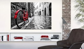 Печат върху платно - Vintage Red Bike 90x60