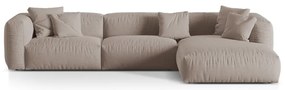 Бежов модулен ъглов диван (десен ъгъл) Martina – Micadoni Home