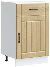 853720 vidaXL Кухненски шкаф Lucca, дъб сонома, инженерно дърво