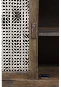 Кафяв скрин от мангово дърво 88x84 cm Nipas - Light &amp; Living