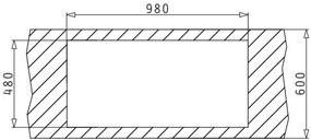 Измийте Pyramis Amaltia 1B 1D-100X50-гладка