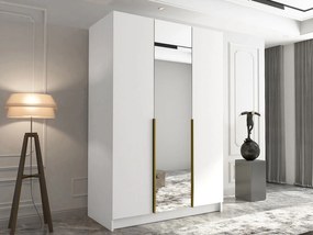 Гардероб Calia II 3-врати-Leuko-Xriso