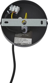 Модерен висящ лампион тъмен бронз с цвят таупе 50 см 3 светлини - Drum Duo