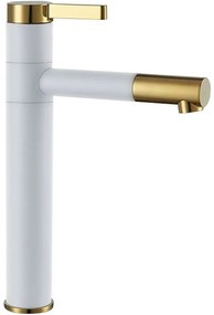 Смесител за мивка SMART White Gold High