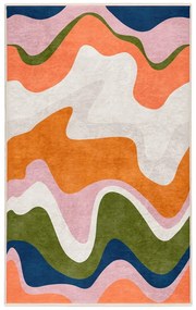 Оранжев килим подходящ за пране 80x150 cm Squiggly Orange – Mila Home