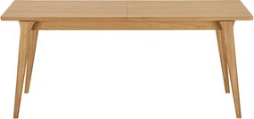Сгъваема трапезна маса с допълнителна плоча от декор от дъб 90x180 cm Darwin – House Nordic