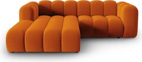 Оранжев ъглов диван (ляв ъгъл) Lupine – Micadoni Home