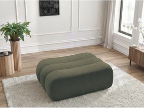 Зелена табуретка от прежда с примки от букле Azra – Bobochic Paris