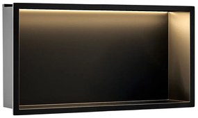 ВГРАДЕНА БАНЯ ПОЛИЧКА LED 30x60 black