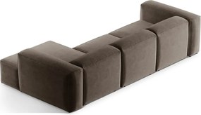 Кафяв ъглов диван (десен ъгъл) Bergamo – Cosmopolitan Design