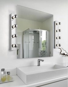 Стенна лампа в лъскаво-сребрист цвят Theatro - Trio