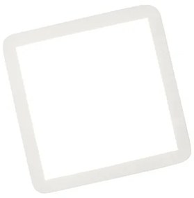 Таванна лампа бяла 30 см с LED 3-степенен димер IP44 - Steve