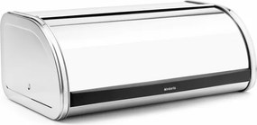 Кутия за хляб Brabantia Roll Top 646881, 16 л, 44.5х26 см, Лека и здрава конструкция, Инокс