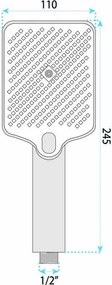 Душ слушалка Rea JS-031 BLACK