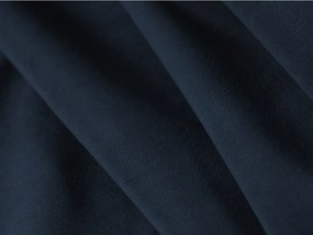 Син кадифен ъглов диван (ляв ъгъл/L форма) Kate – Micadoni