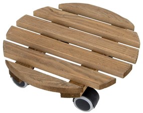 Дървена подвижна стойка за саксии ø 29 cm (височина 8 cm) Indoor – Esschert Design