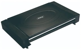 Електрическа скара с капак Rosberg R51015M, 1800W, 35x22 см, 12 ребра, Тавичка за мазнина, Черен