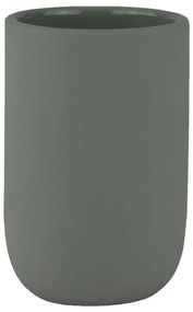 Зелена керамична чаша за четки за зъби Lotus – Mette Ditmer Denmark