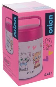 Термос за храна от неръждаема стомана Kittens, 480 ml - Orion