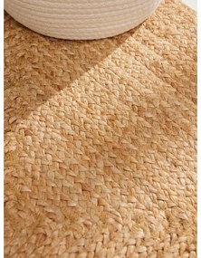 Двустранна/ръчно изработена ютена пътека в естествен цвят 80x200 cm Sharmila Natural Brown – Hanse Home