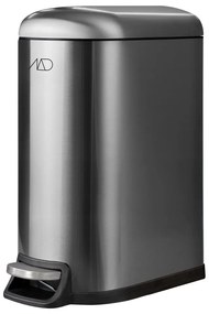 Кошче за боклук с педал от неръждаема стомана в сребрист цвят 10 l Wather – Mette Ditmer Denmark