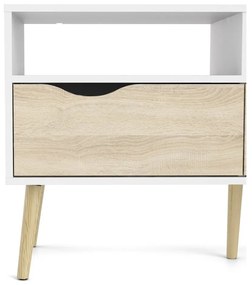 Бяла маса за телевизор , 99 x 58 cm Oslo - Tvilum