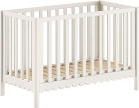 Бежово детско креватче 60x120 cm от масивен бор с регулируема височина Swingo – Vipack