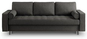 Тъмно сив разтегателен диван Santo - Milo Casa