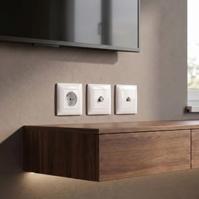 Антенна Розетка OSTE JNH012-G WHITE