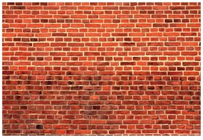 Самозалепващ фототапет – Оранжева тухлена стена