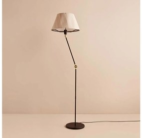 Подова лампа AYD 1xE27/40W/230V черна/бежова