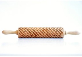 Дървен релефен валяк за тесто Made with Love Made With Love - Valek