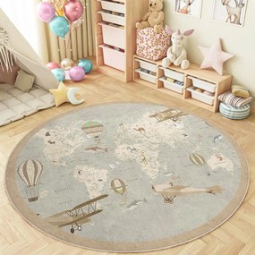 Детско килимче за игра подходящо за пране ø150 cm Vintage World – Mila Home