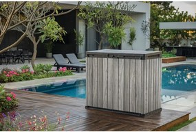 Сива пластмасова градинска кутия за съхранение Deco – Keter