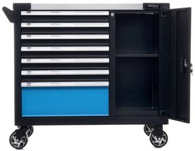 Работническа количка за инструменти 309 бр. - 7 чекмеджета + шкаф KD1069