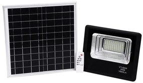 LED Димируем соларен прожектор LED/20W/6,4V 4000K IP65 + дистанционно управление
