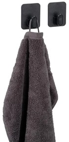 Черни пластмасови комплект куки без пробиване 2 бр. Parma – Allstar