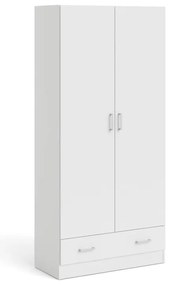 Бял гардероб 79x170 cm Space – Tvilum