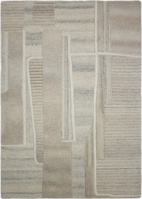 Сиво-бежов ръчно изработен вълнен килим 160x230 cm Lira – Flair Rugs