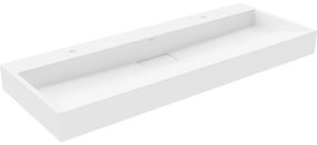 Mexen Ava мивка за монтаж върху плот от конгломерат 2/O 120 x 46 cm, бяла - 23011202