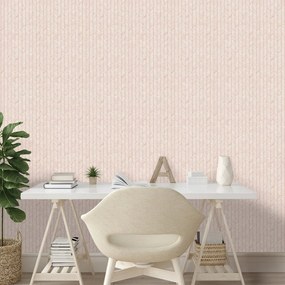 Самозалепващ фототапет – Нежни розови геометрични мотиви
