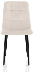Трапезни столове от кремаво кадифе в комплект от 2 броя Faffy - Tomasucci