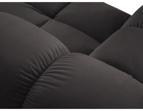 Тъмносив кадифен диван 285 cm Bellis - Micadoni Home