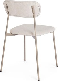 Кафяво-сив тапициран трапезен стол Inka – Yes Everyday