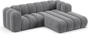 Светлосив ъглов диван (десен ъгъл) Lupine – Micadoni Home